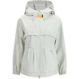 White Polyamide Shell Jacket