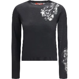 Black Silk Sweatshirt