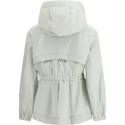 White Polyamide Shell Jacket