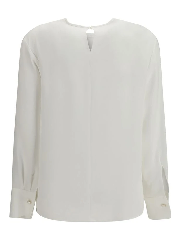 بلوزة بيضاء من ثلاثي الأسيتات alternative