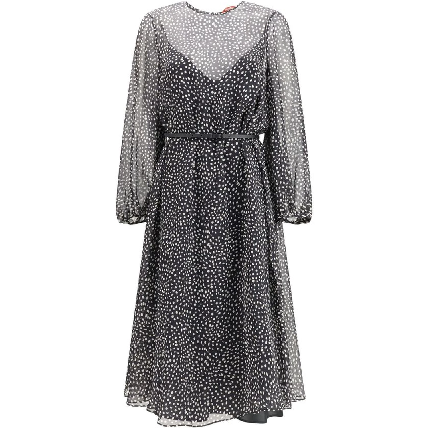 Black Silk Casual Dress