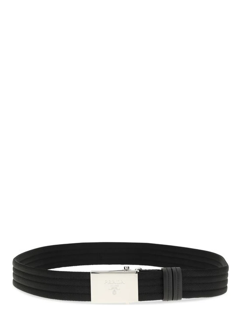 Black Polyester Thin Belt