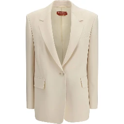Beige Triacetate Blazer