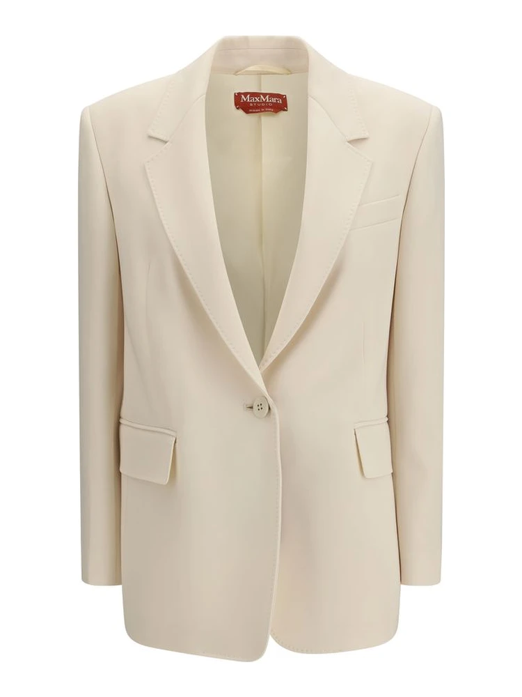 Beige Triacetate Blazer