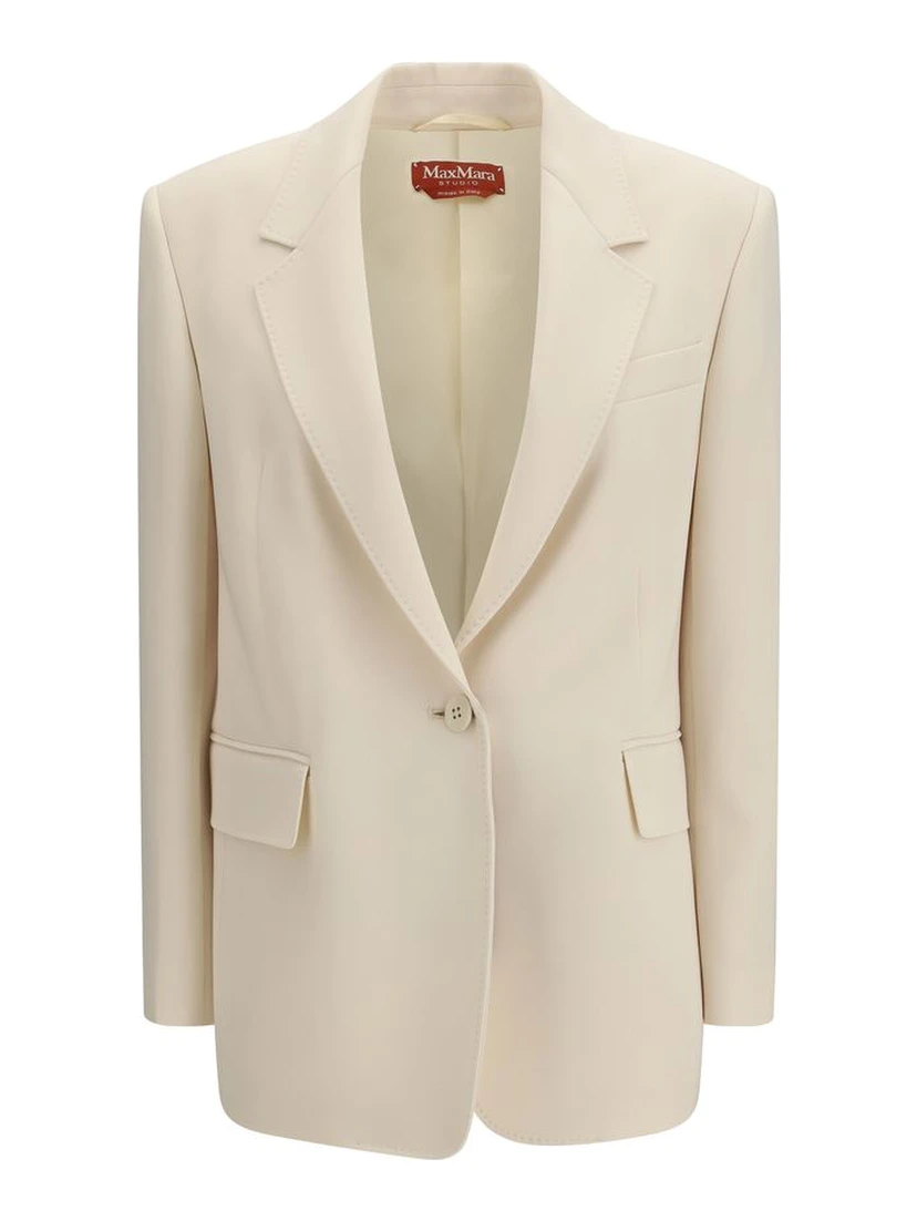Beige Triacetate Blazer