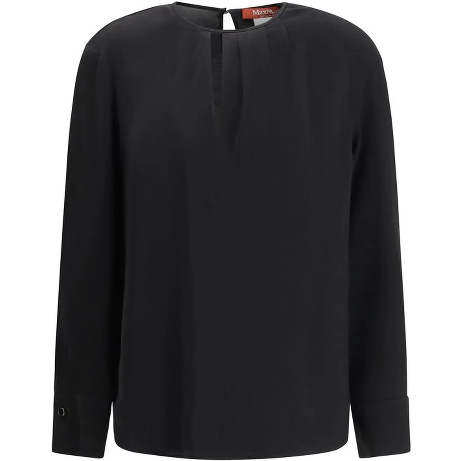 Black Triacetate Blouse
