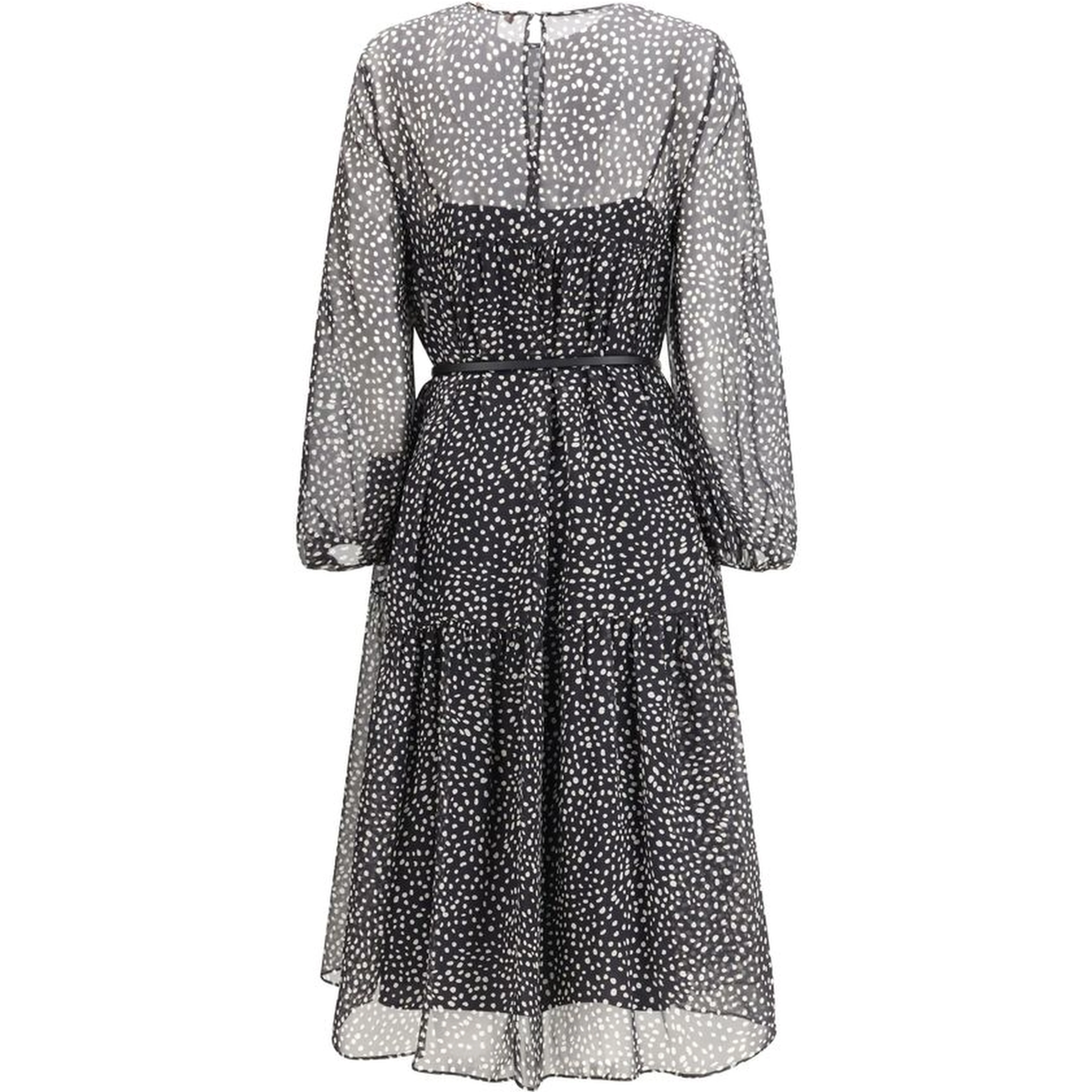 Black Silk Casual Dress