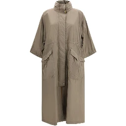 Bicolor Polyamide Trench Coat