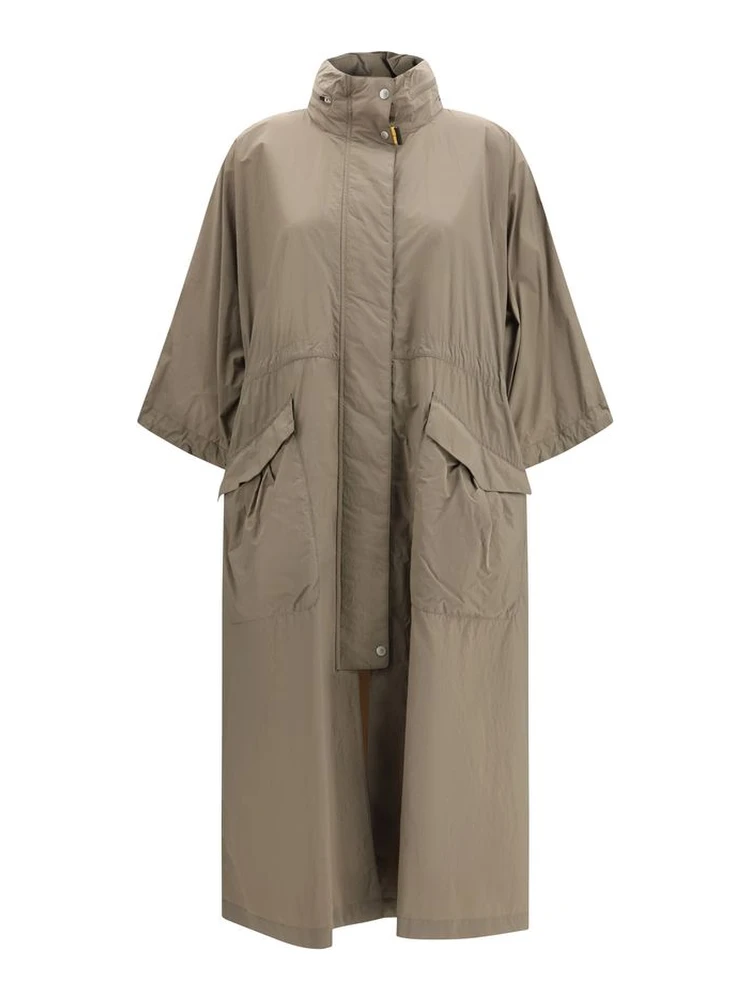 Bicolor Polyamide Trench Coat