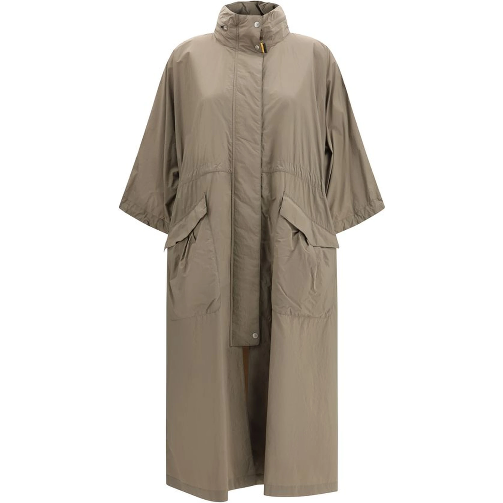 Bicolor Polyamide Trench Coat