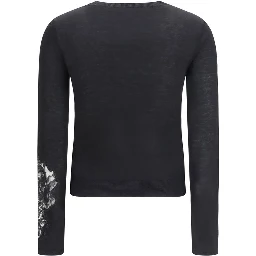 Black Silk Sweatshirt