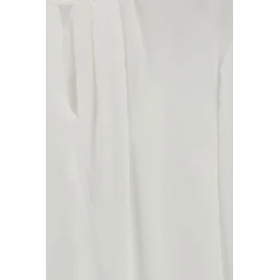 بلوزة بيضاء من ثلاثي الأسيتات