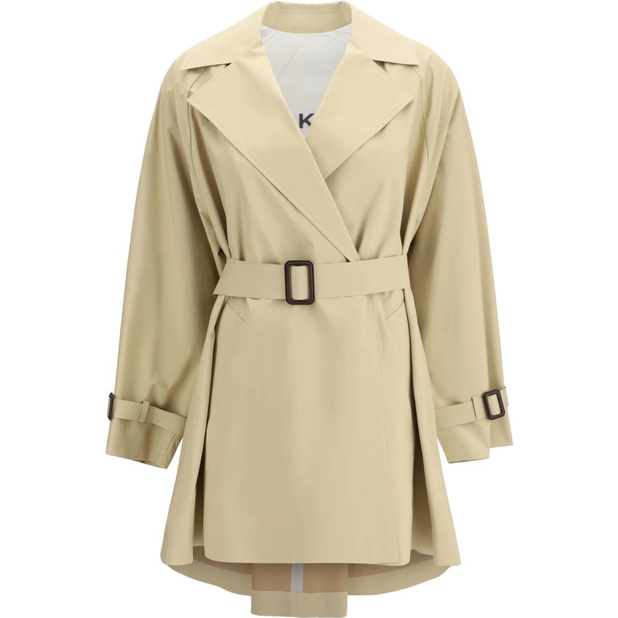 معطف ترنش قطني بيج