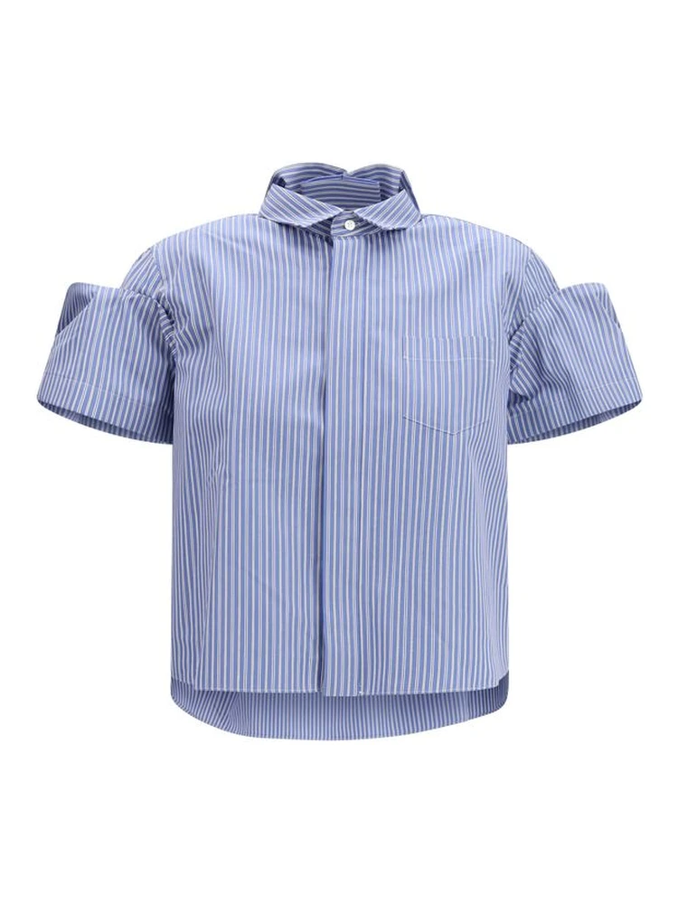 Blue Polyester Shortsleeve Shirt
