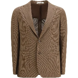 Brown Linen Blazer