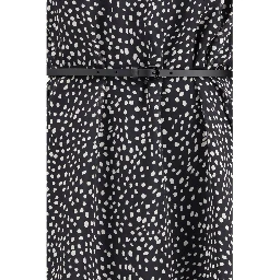 Black Silk Casual Dress
