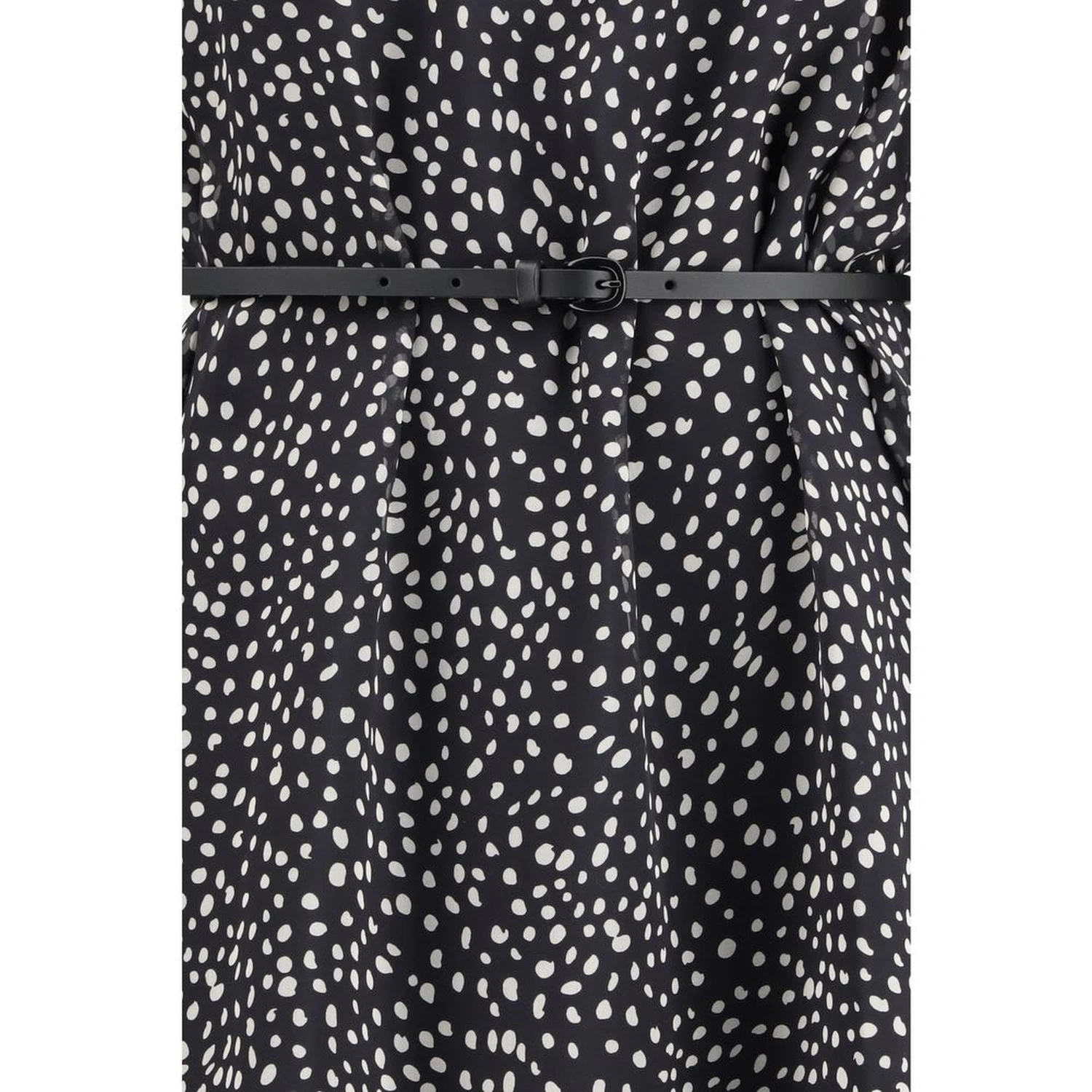 Black Silk Casual Dress