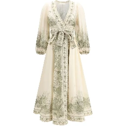 Multicolor Cotton Long Dress