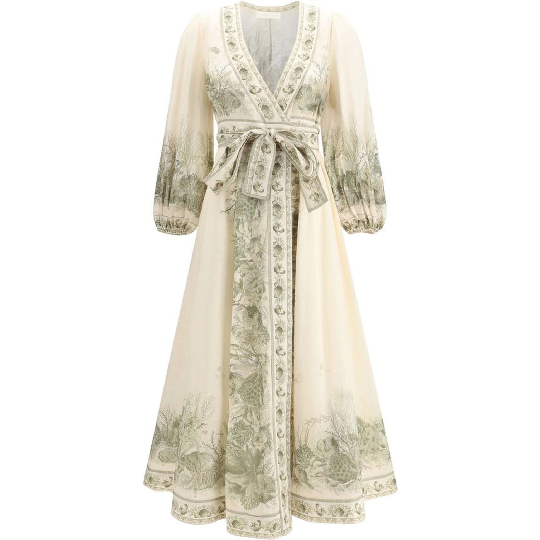 Multicolor Cotton Long Dress