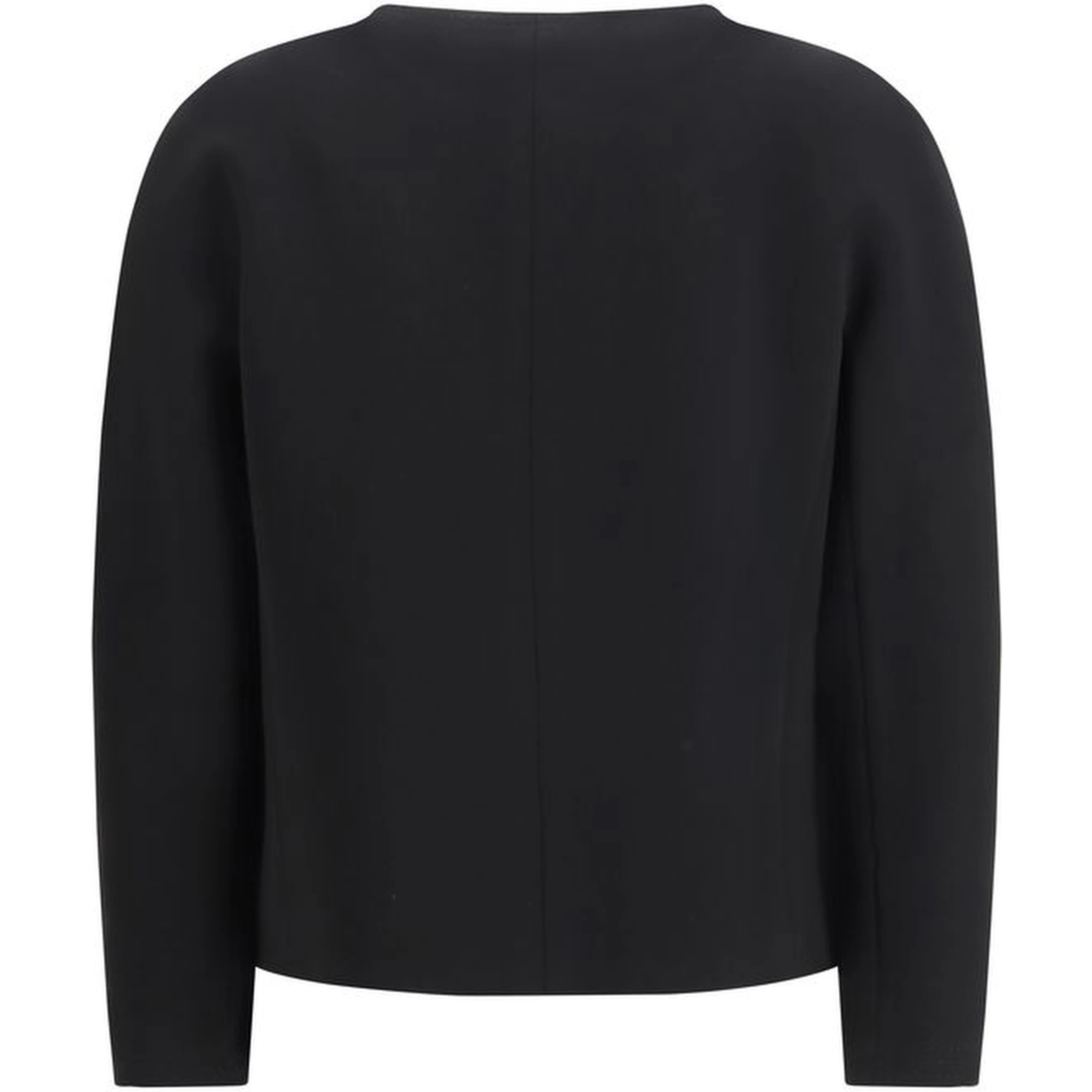 Black Triacetate Full-Length Jacket