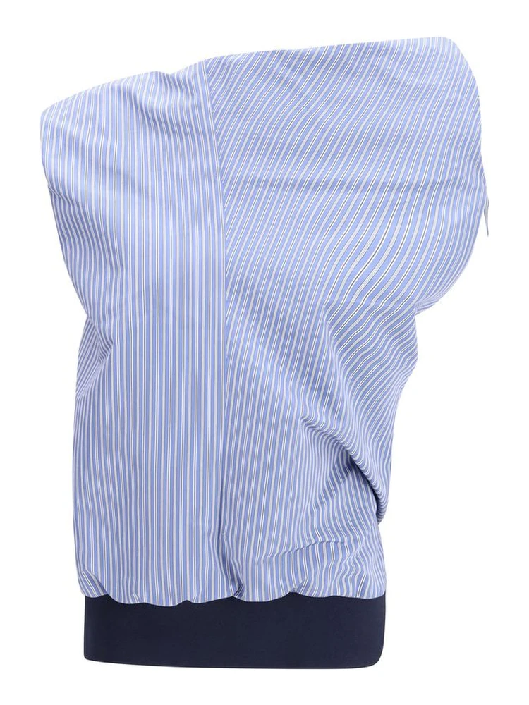 Blue Polyester Pattern Shirt
