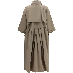 Bicolor Polyamide Trench Coat