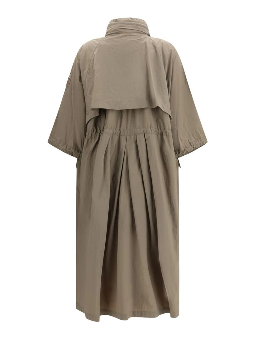 Bicolor Polyamide Trench Coat