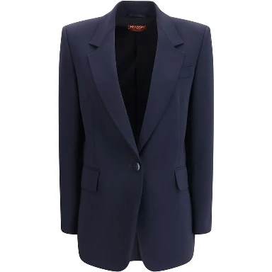 Blue Triacetate Blazer