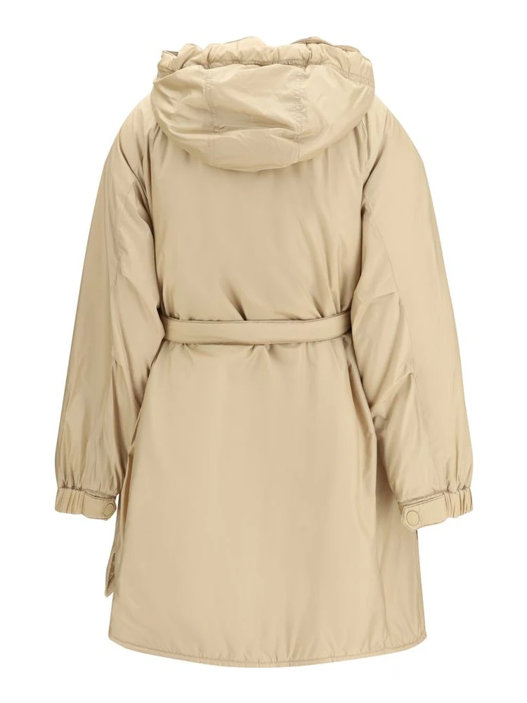 Beige Polyester Full-Length Jacket alternative