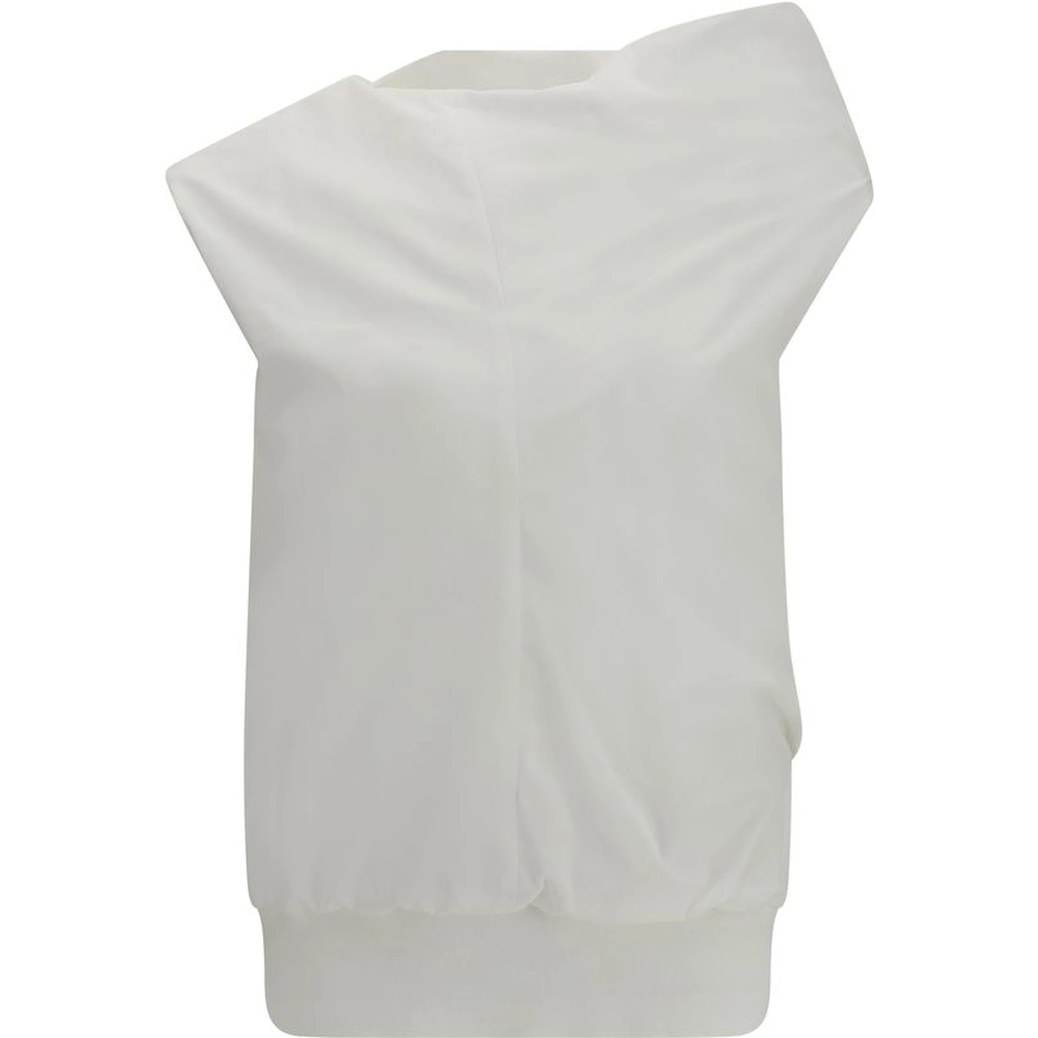 White Polyester Sweatshirt