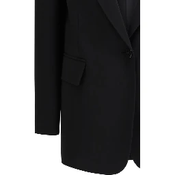 Black Triacetate Blazer