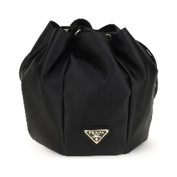 Black Silk Backet Bag
