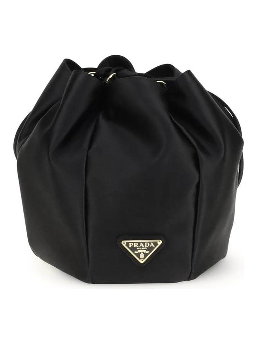 Black Silk Backet Bag