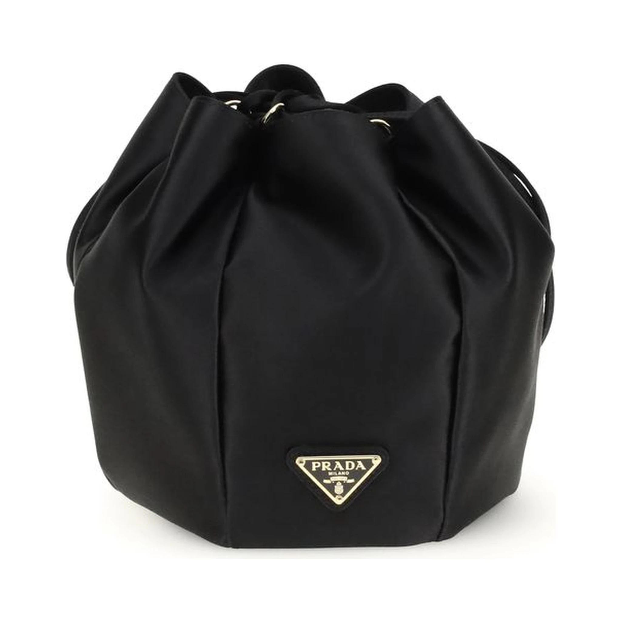 Black Silk Backet Bag