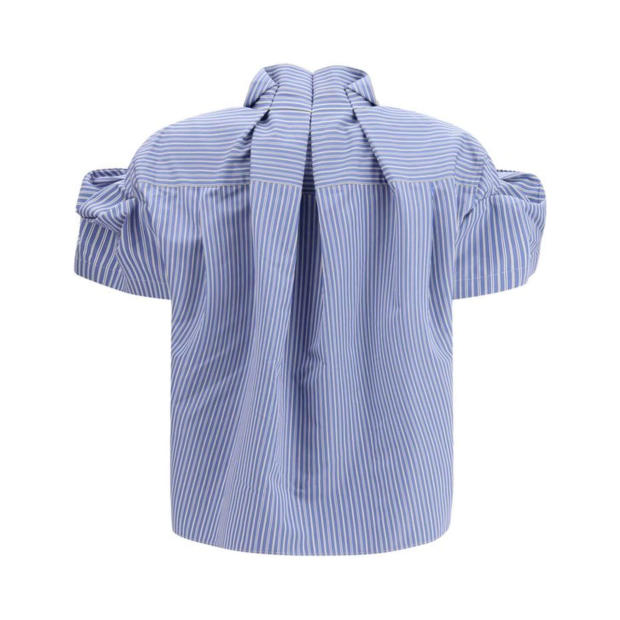 Blue Polyester Shortsleeve Shirt