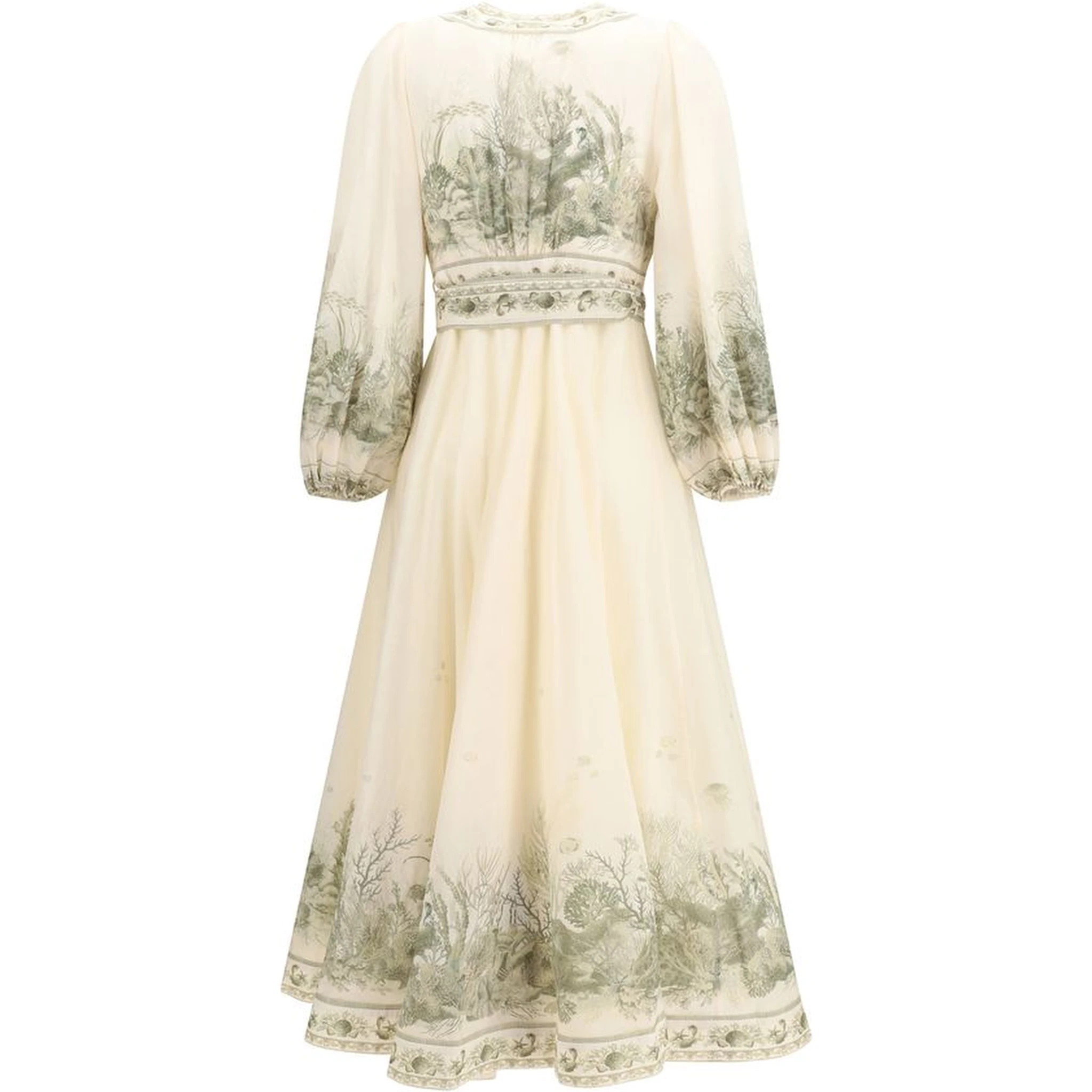 Multicolor Cotton Long Dress