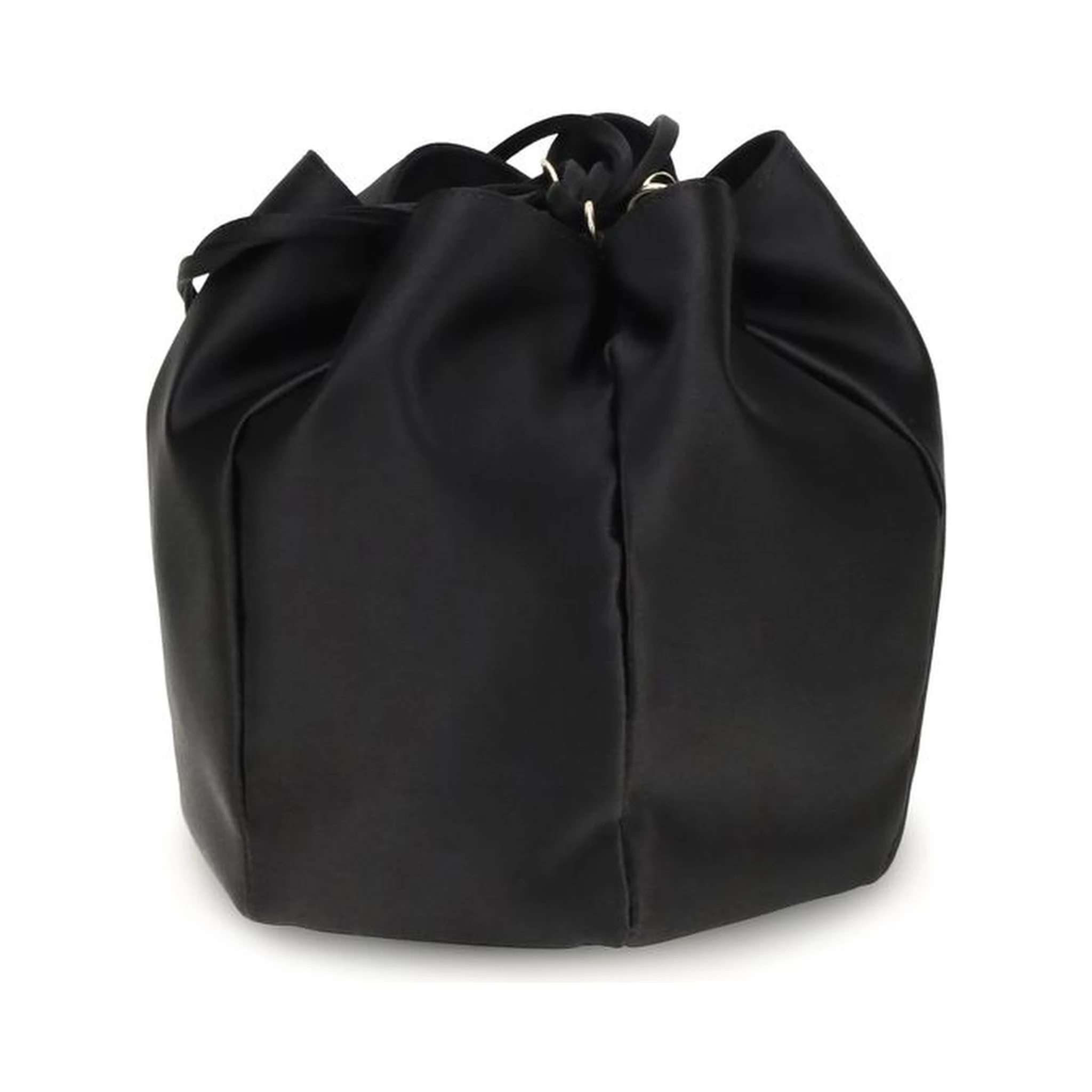 Black Silk Backet Bag