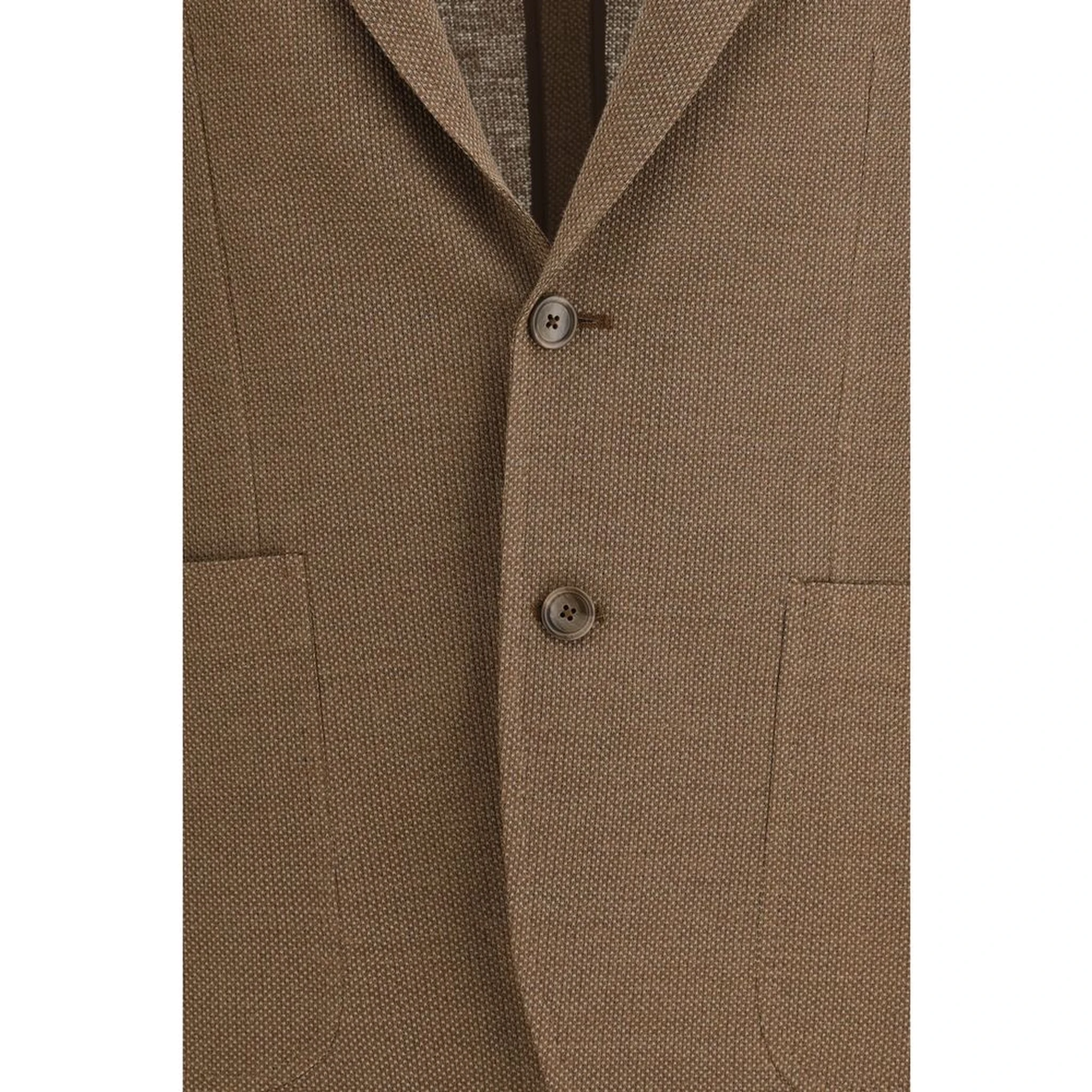 Brown Linen Blazer