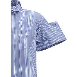 Blue Polyester Shortsleeve Shirt