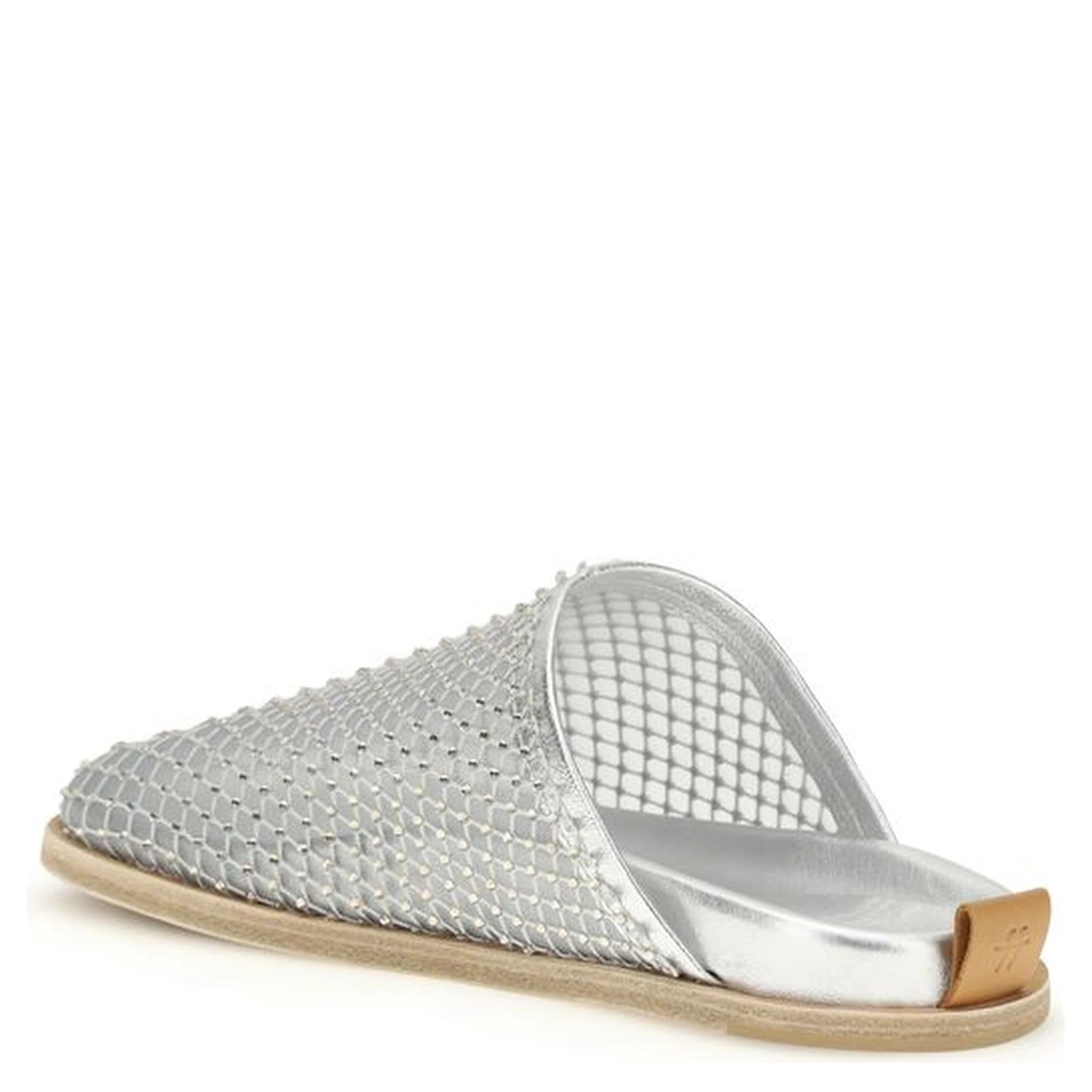 Silver Calf Leather Bos Taurus Mules