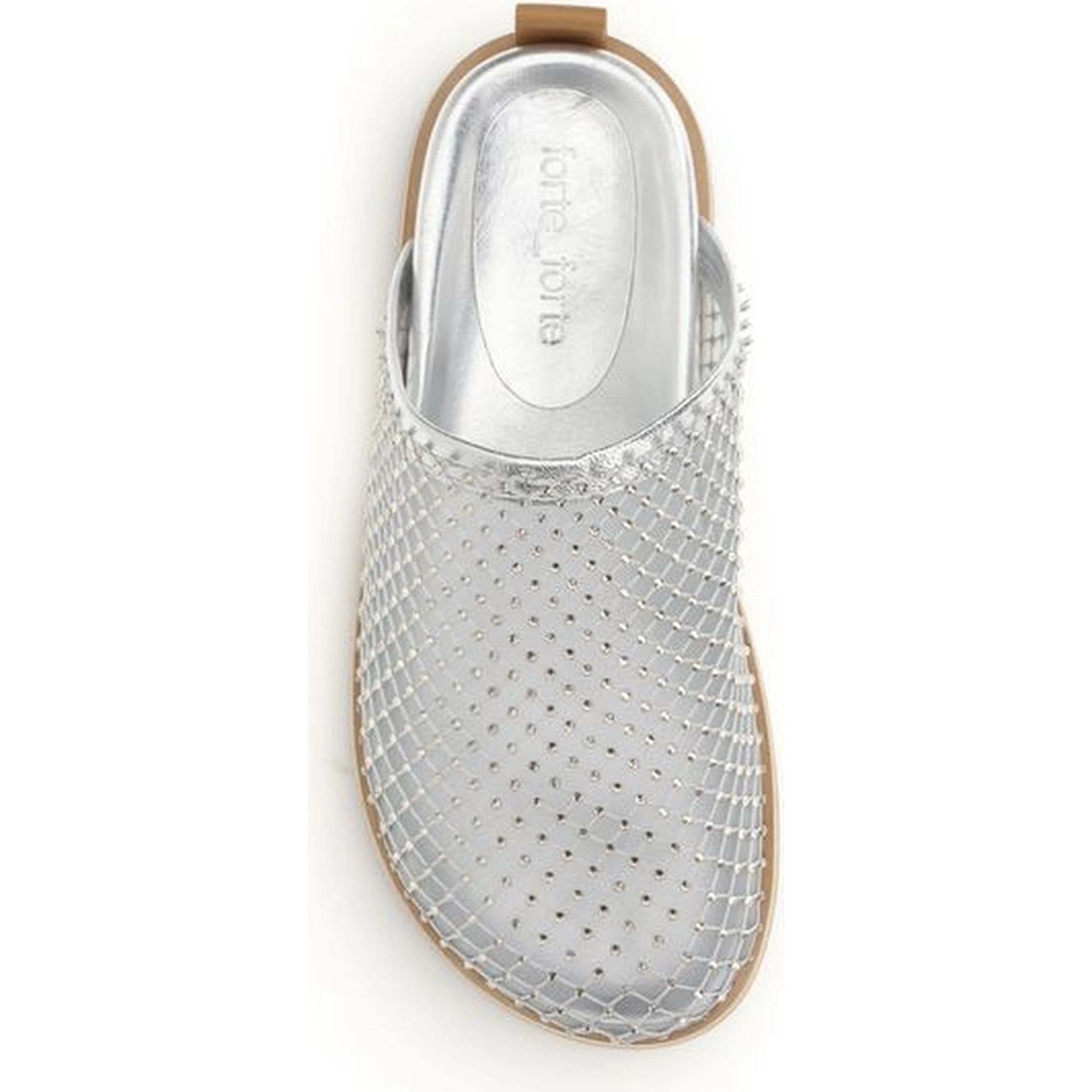 Silver Calf Leather Bos Taurus Mules