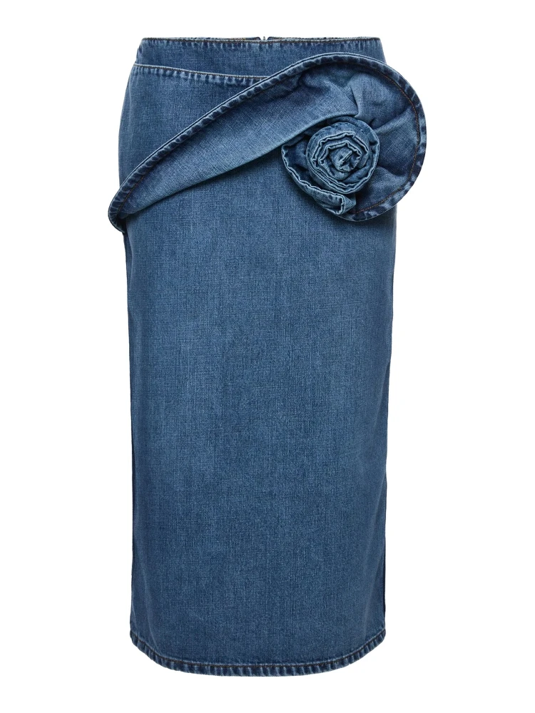 تنورة ميدي من الدنيم