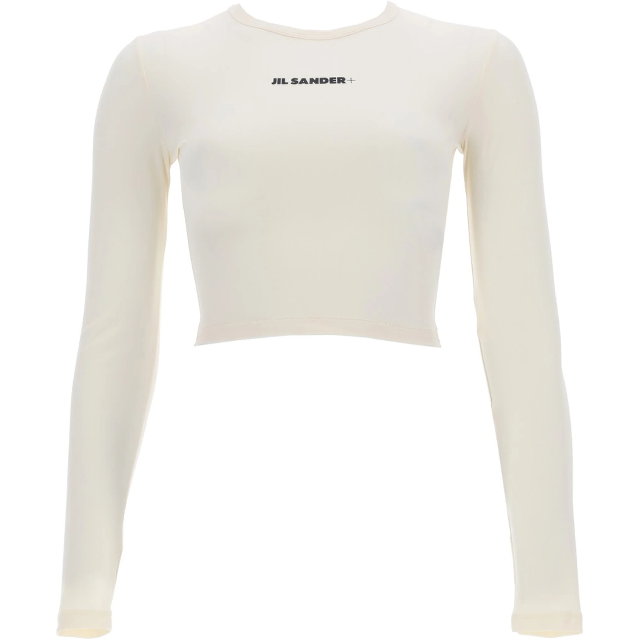 بلوزة قصيرة مزينة بشعار