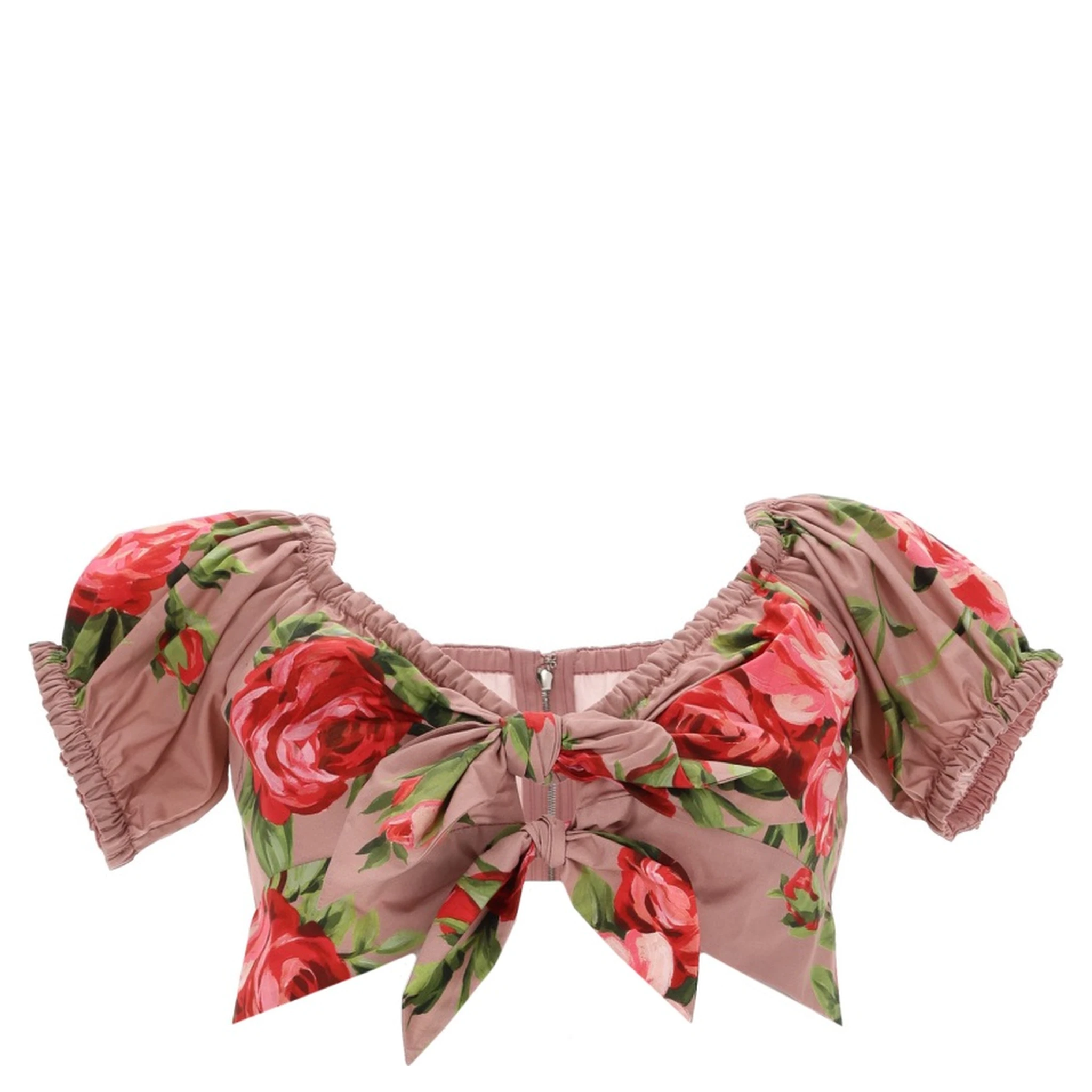 "BOUQUET ROSE" PRINT TOP