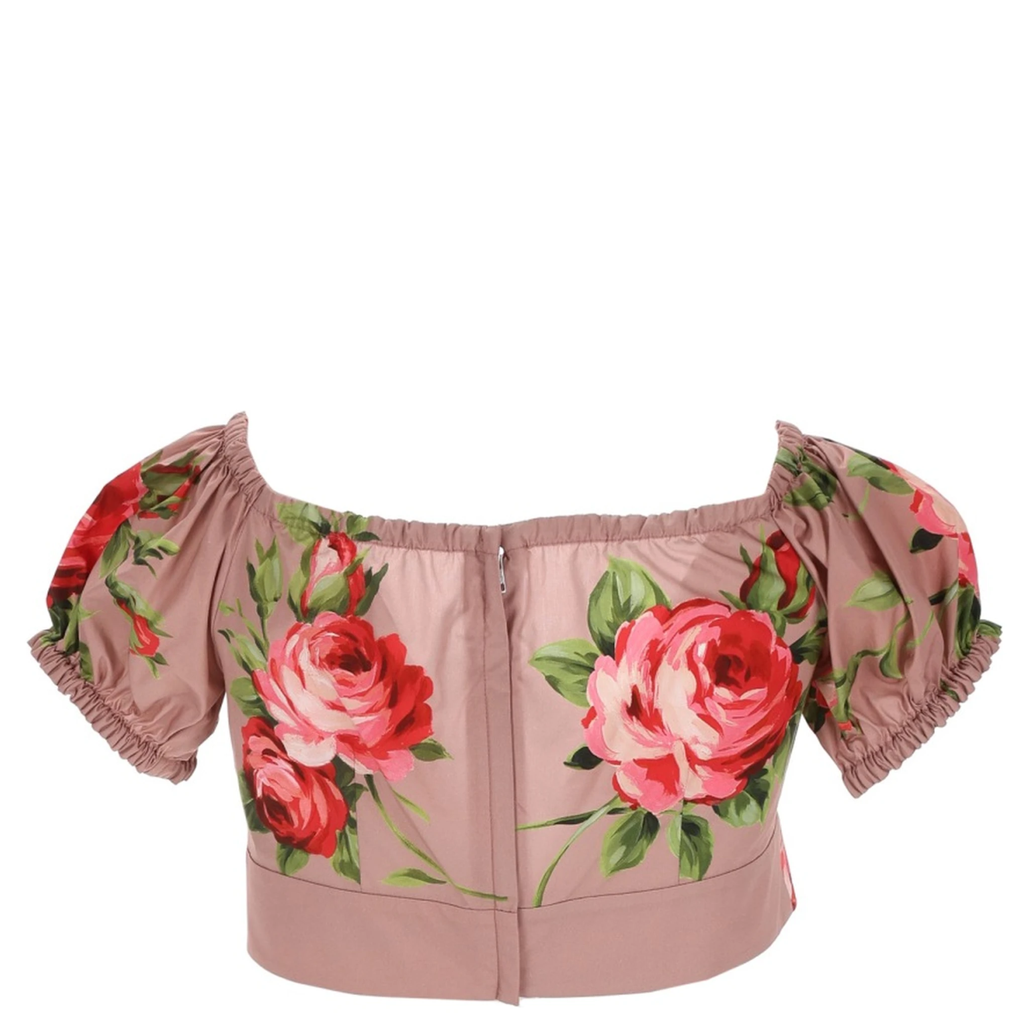 "BOUQUET ROSE" PRINT TOP