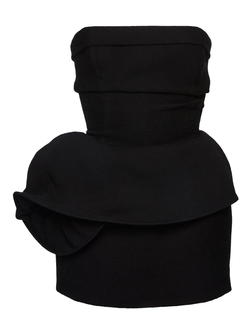 MINI DRESS WITH DRAPE