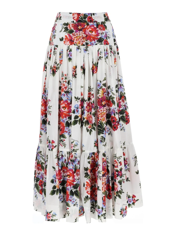 تنورة طويلة بنقشة زهور alternative