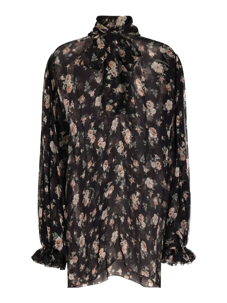 "VINTAGE ROSE" PRINT TOP