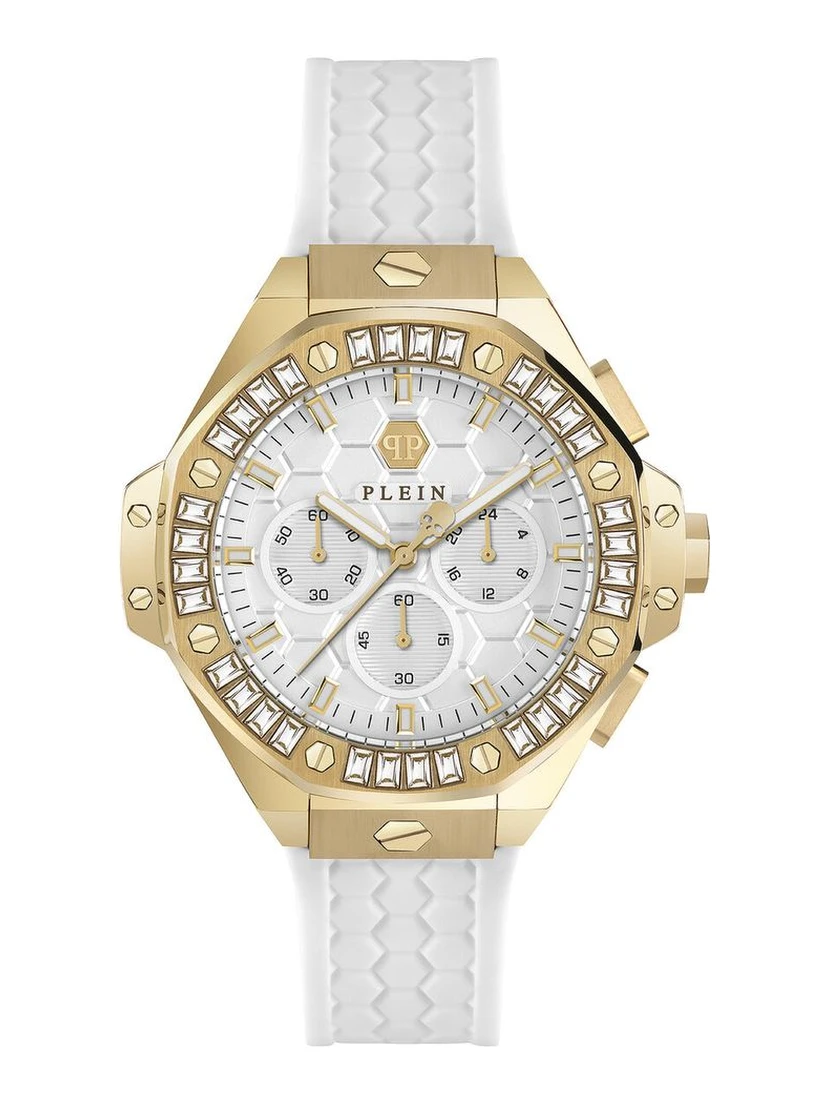 White Synthetic Dress Watch