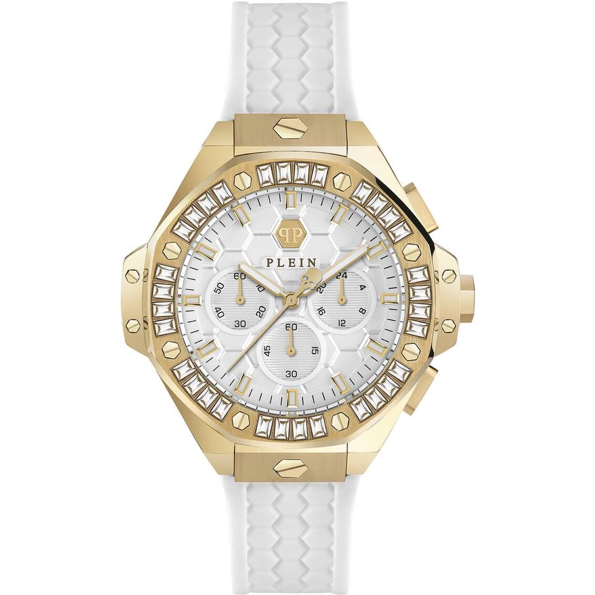 White Synthetic Dress Watch